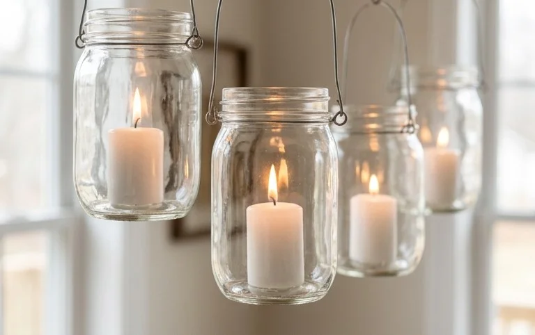 Magical DIY Hanging Mason Jar Lights (Easiest Ever)